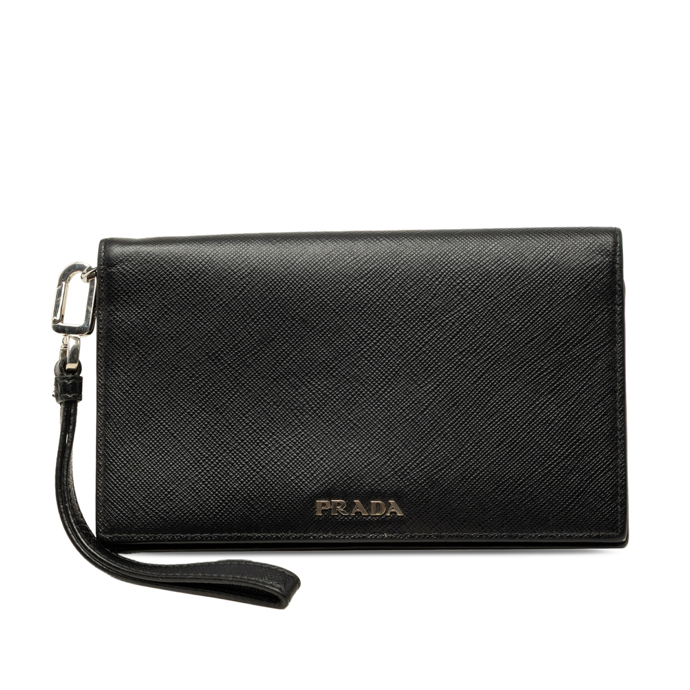 Pre-Loved Prada Saffiano Wristlet Long Wallet
